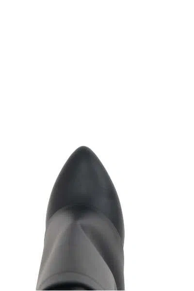 Givenchy Draped Design Black Boots With Pointed Toe And Signature Buckle In Black