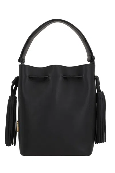 Valentino So Seau Small Leather Bucket Bag In Black