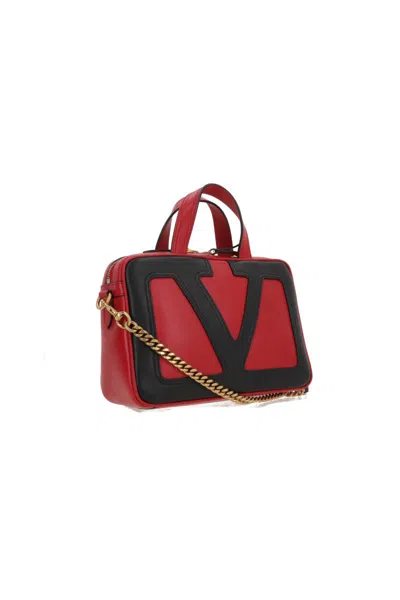 Valentino Viva Superstar Leather Tote Bag In Red