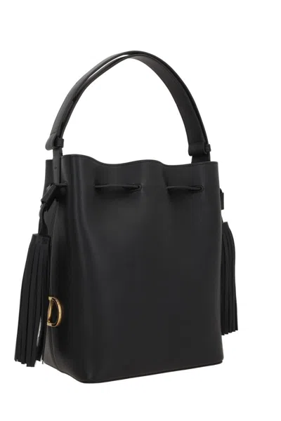 Valentino So Seau Small Leather Bucket Bag In Black
