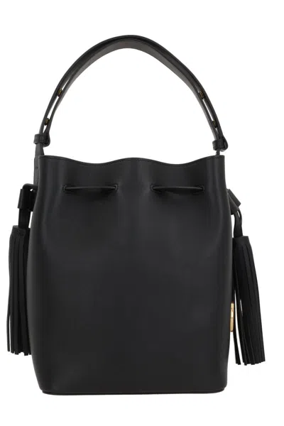 Valentino So Seau Small Leather Bucket Bag In Black