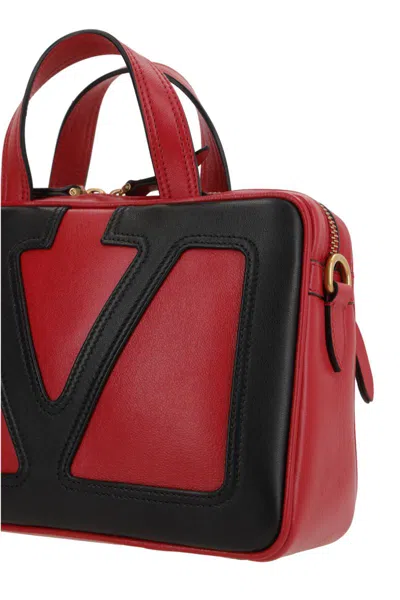 Valentino Viva Superstar Leather Tote Bag In Red