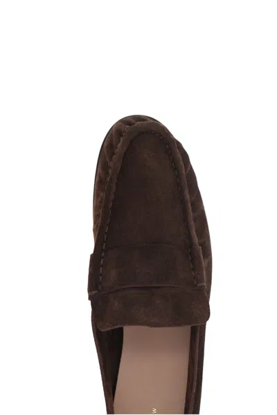 The Row Flat Shoes In Brown