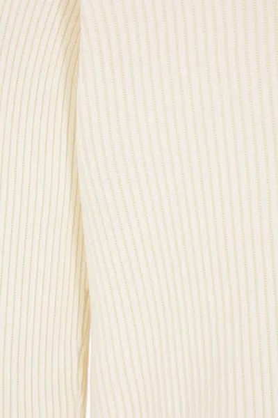 Stone Island Wool Turtleneck Sweater In Neutral