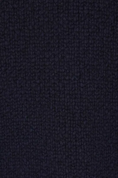Stone Island Midnight Blue Wool Blend Sweater In Blue