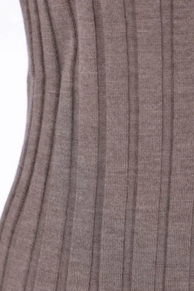Allude Ribbed Turtleneck Sweater In Neutral