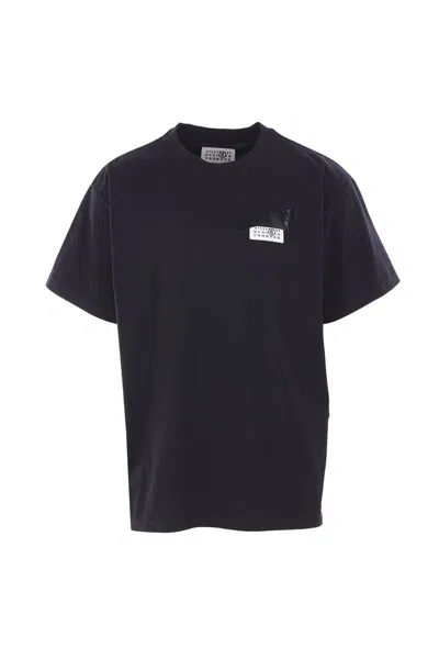 Mm6 Maison Margiela Mm6 By Maison Margiela Oversized T-shirt With Contrasting Pocket Detail In Black