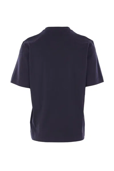 Fendi T-shirt Dark Blue Cotton T-shirt In Blue