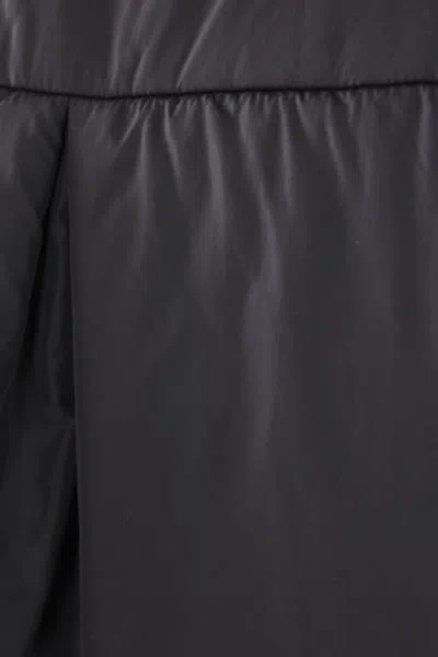 Aspesi Relaxed Fit Black Polyamide Jacket With Hood In Black