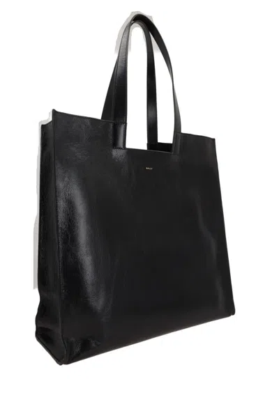 Bally Easy Leather Tote Bag In Black