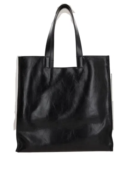 Bally Easy Leather Tote Bag In Black