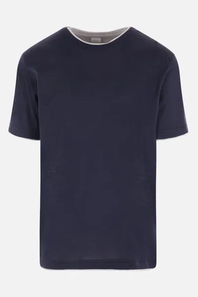 Eleventy T-shirts And Polos In Blue