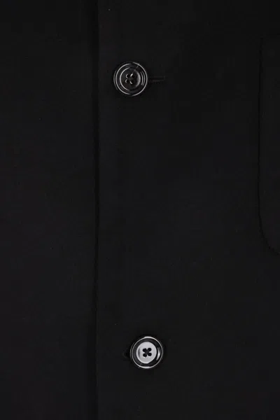 Lardini Patch-pocket Pointed-collar Coat In Blue