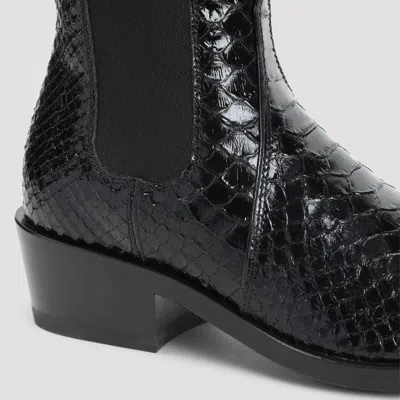 Tom Ford Embossed Leather Ankle Boots