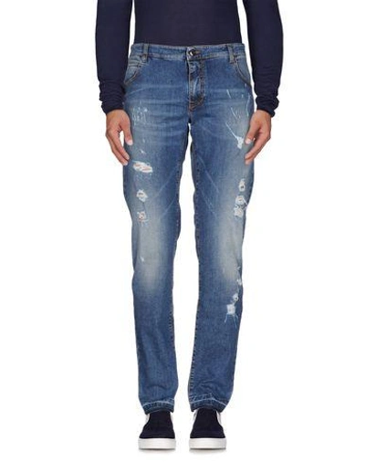 Shop Ermanno Scervino Denim Pants In Blue