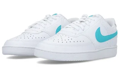 Nike (wmns)  Court Vision Low Shoes For White/navy In Multi