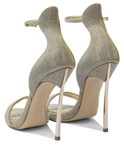 Casadei 125mm Blade Ankle-strap Sandals In Gray