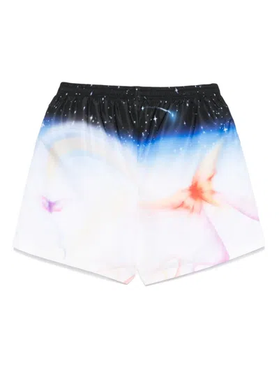 Casablanca Galactic Connection Swim Shorts In Blue