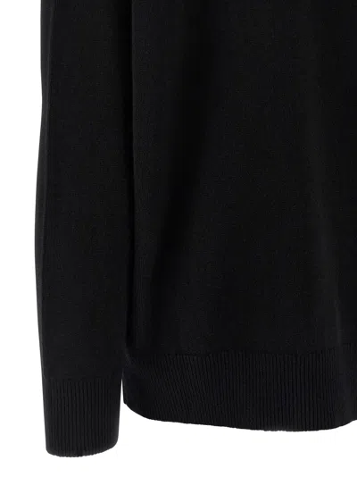 Jil Sander Cashmere Sweater Sweaters And Cardigans Black In Animal Print
