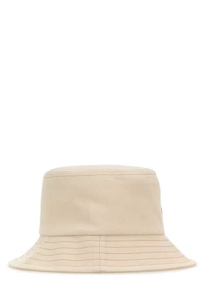 Ami Alexandre Mattiussi Ami Sand Denim Bucket Hat In Neutral