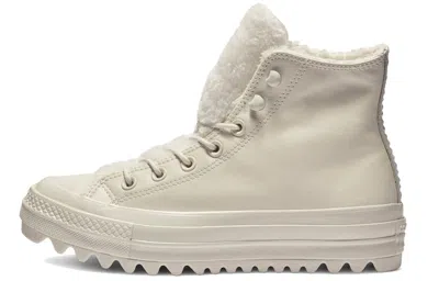 Converse (wmns)  Chuck Taylor All Star Street Warmer Ripple High Top Thick Sole Pure White