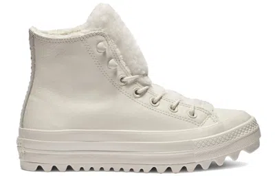Converse (wmns)  Chuck Taylor All Star Street Warmer Ripple High Top Thick Sole Pure White