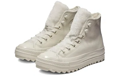 Converse (wmns)  Chuck Taylor All Star Street Warmer Ripple High Top Thick Sole Pure White