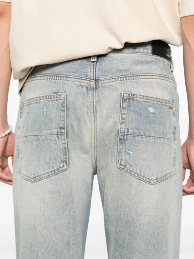 Amiri Jeans With Rips Antique Indigo In Blue