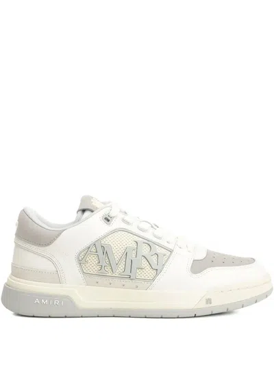 Amiri Classic Panelled Grained Leather Sneakers In White