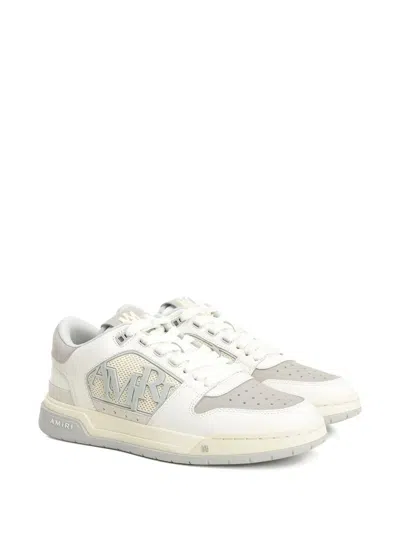 Amiri Classic Panelled Grained Leather Sneakers In White