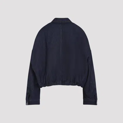 Dries Van Noten Cotton Denim Vesto Jacket In Blue
