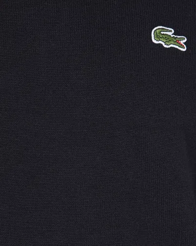 Lacoste Pullover In Cotone Nero In Black
