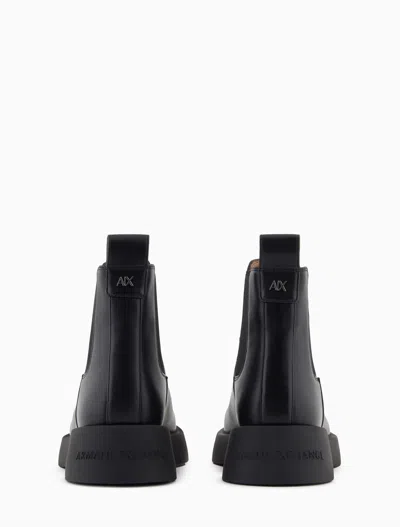 Armani Exchange Boots Black In Black