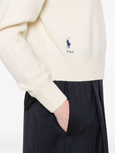 Polo Ralph Lauren Relaxed Fit Wool Sweater With Ribbed Cuffs