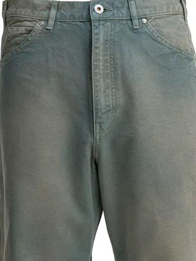 Auralee Utility Cargo Trousers Featuring Pockets In Blue