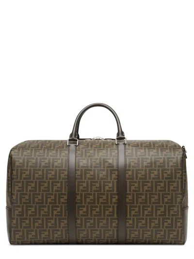 Fendi Men Large Duffle Ff Ff Fabric Travel Bag