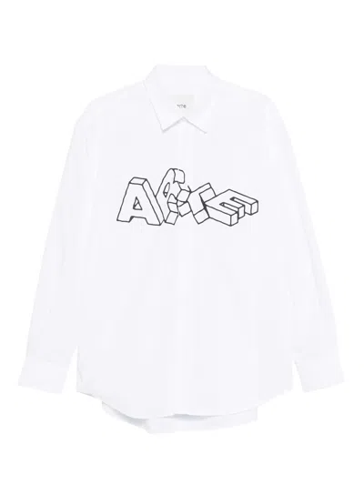 Arte Antwerp 3d-lettering Shirt In White
