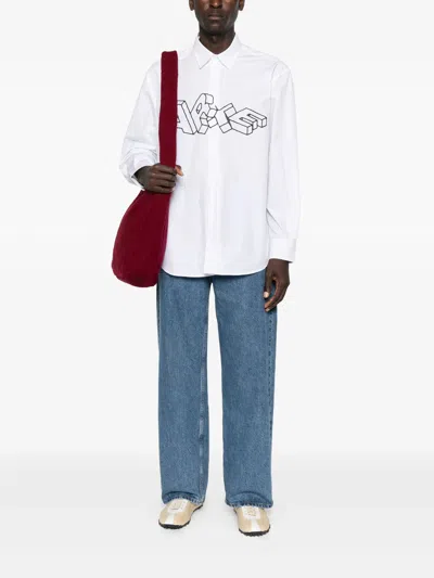 Arte Antwerp 3d-lettering Shirt In White