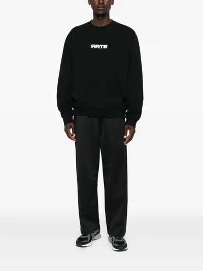 Arte Antwerp Logo-print Sweatshirt In Black