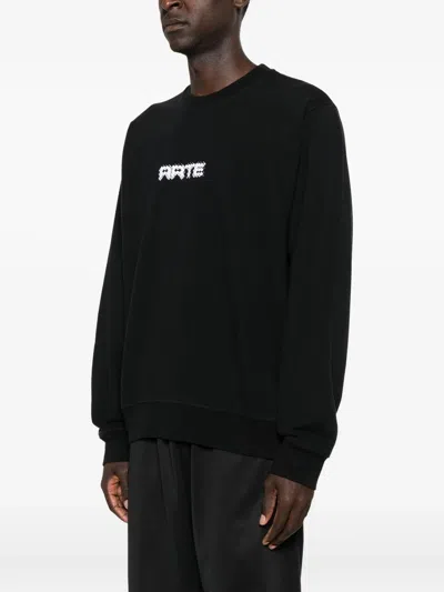 Arte Antwerp Logo-print Sweatshirt In Black