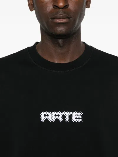 Arte Antwerp Logo-print Sweatshirt In Black
