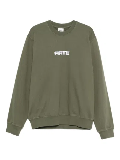 Arte Antwerp Logo-print Sweatshirt In Black