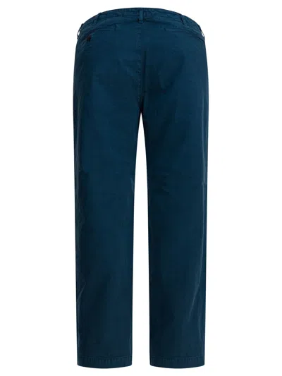 Auralee Tailored Trousers With Pockets And Loops In Blue