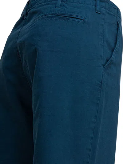 Auralee Tailored Trousers With Pockets And Loops In Blue