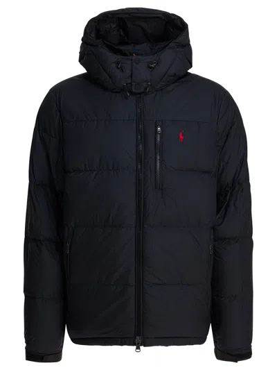 Polo Ralph Lauren Gorham Water-repellent Ripstop Fabric Down Jacket Clothing In Black