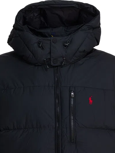 Polo Ralph Lauren Gorham Water-repellent Ripstop Fabric Down Jacket Clothing In Black