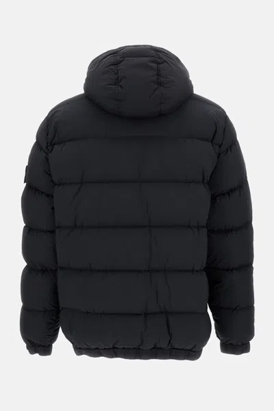 Stone Island Seamless Tunnel Nylon Down-tc Regular-fit. Piumino Con Cappuccio A Uno Strato Di Nylon Leggero Stret In Black