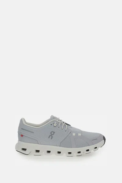 On Breathable Grey Sneakers With Textured Rubber Sole In Neutral