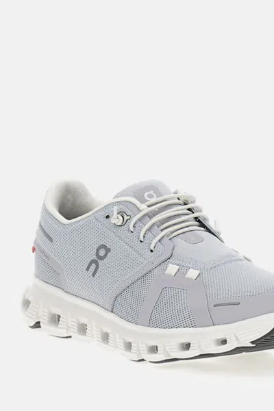 On Breathable Grey Sneakers With Textured Rubber Sole In Neutral