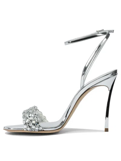 Casadei 100mm Interstellar Crystal-embellished Sandals